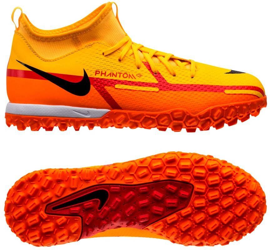 Nike Jr. Phantom GT2 Academy Dynamic Fit TF Voetbalschoen voor kleuters/kids(turf) Oranje