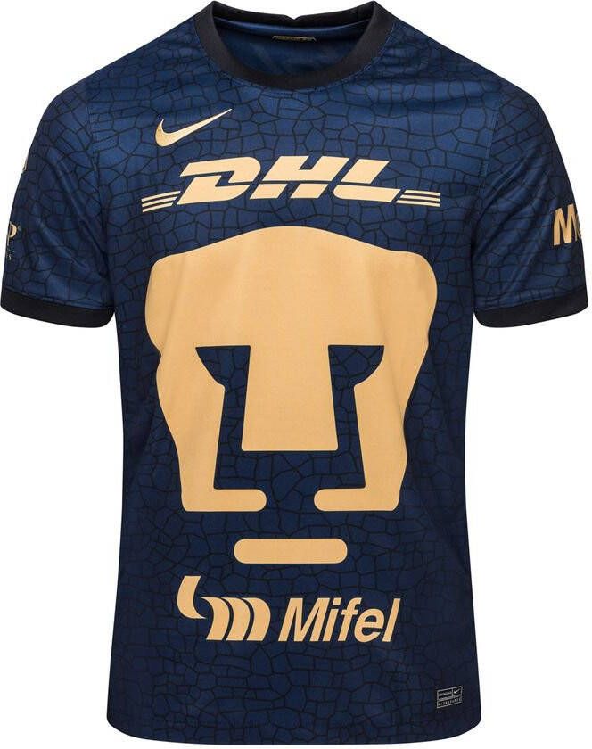 Nike Pumas UNAM 2021/22 Stadium Uit voetbalshirt met Dri FIT voor heren Blauw