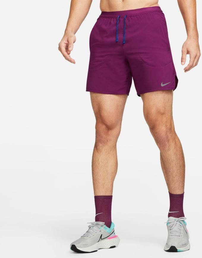 Nike Flex Stride Hardloopshorts met binnenbroek voor heren(18 cm) Rood
