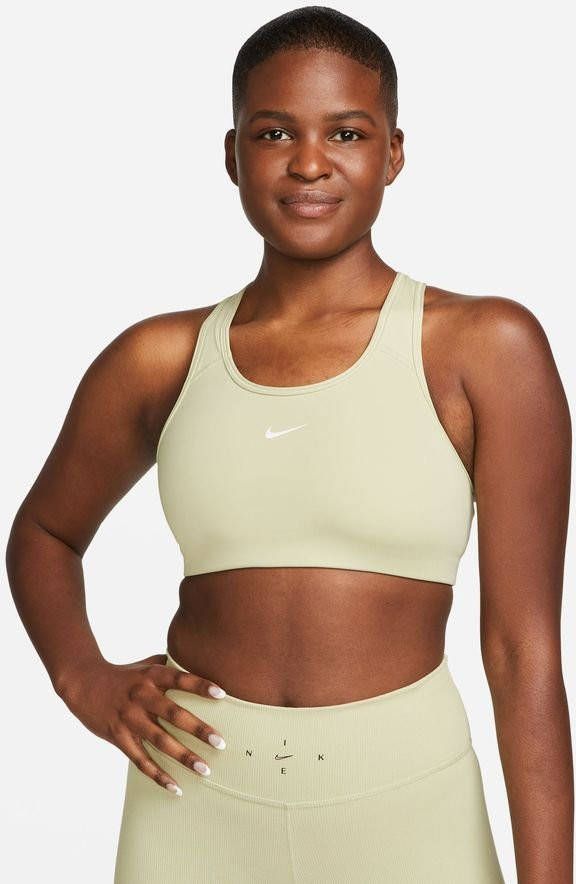 Nike Swoosh Sportbeha Groen/Wit Vrouw