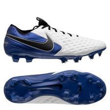 Nike Tiempo Legend 8 Elite Gras Voetbalschoenen(FG)Wit Zwart Blauw Zilver