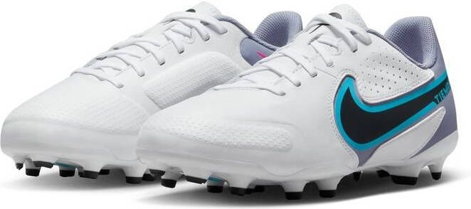 Nike Tiempo Legend 9 Academy MG Blast Wit/Zwart/Blauw/Roze Kinderen