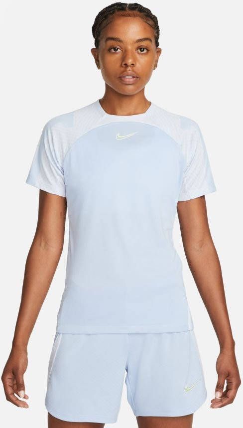 Nike Trainingsshirt Dri FIT Strike Blauw/Grijs/Wit Vrouw