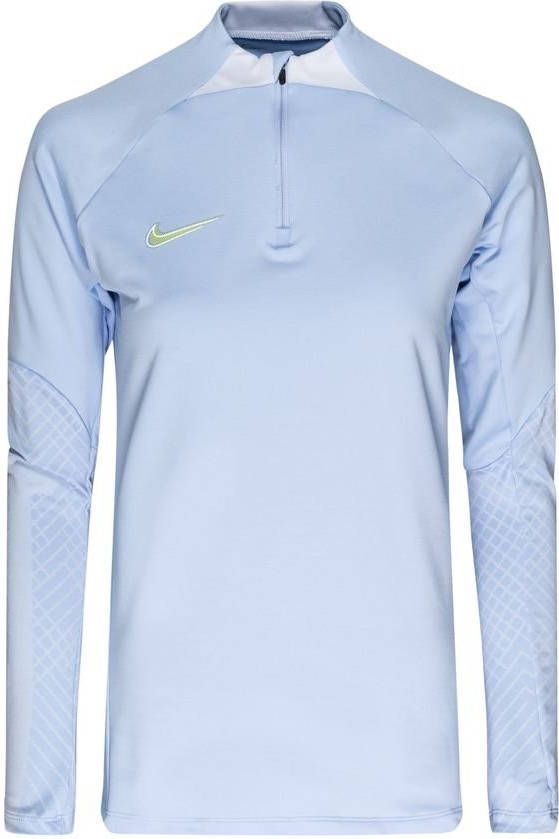 Nike Trainingsshirt Dri FIT Strike Drill Blauw/Wit Vrouw
