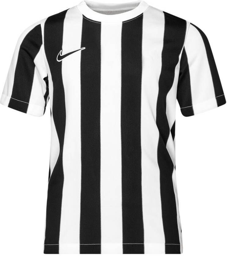 Nike Voetbalshirt Dri FIT Striped Division IV Wit/Zwart Kinderen