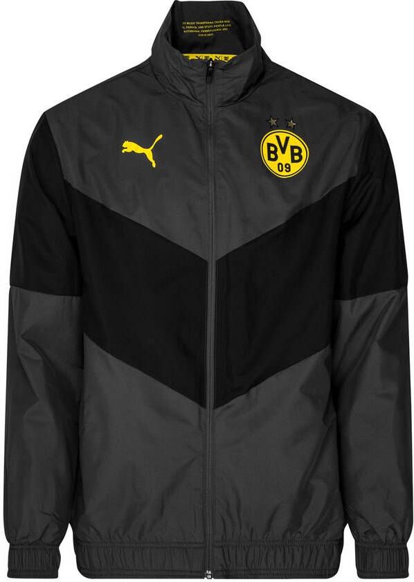 PUMA Borussia Dortmund Pre Match Trainingsjack 2021 2022 Donkergrijs