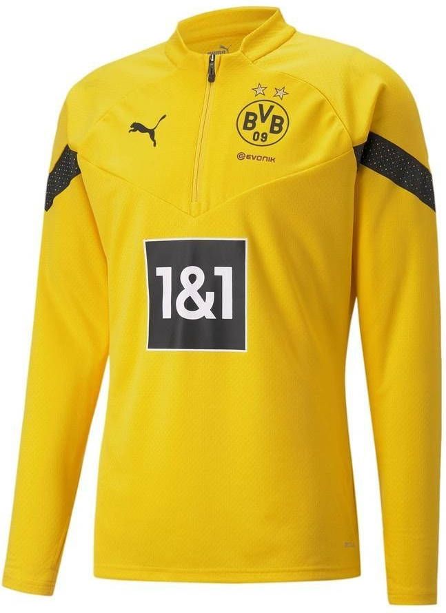 PUMA Borussia Dortmund 1/4 Zip Trainingstrui 2022 2023 Geel