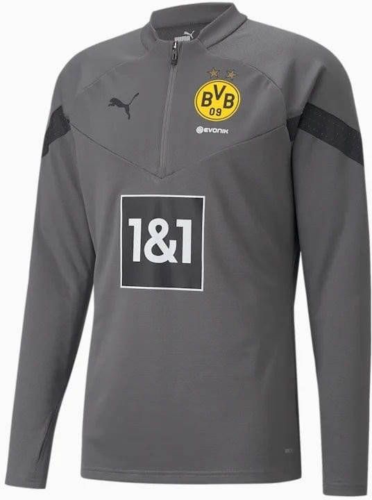 PUMA Borussia Dortmund 1/4 Zip Trainingstrui 2022 2023 Grijs
