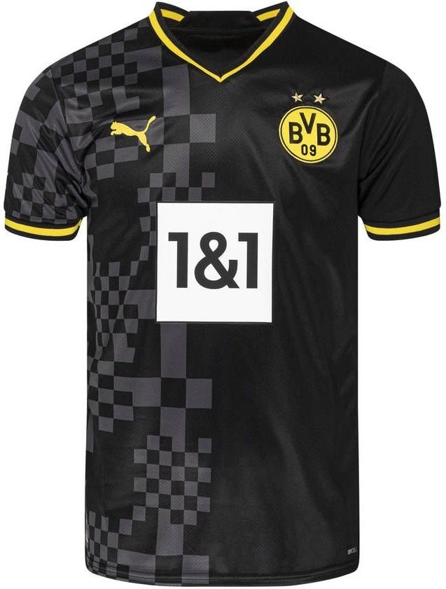 Puma borussia dortmund uitshirt 22/23 zwart heren