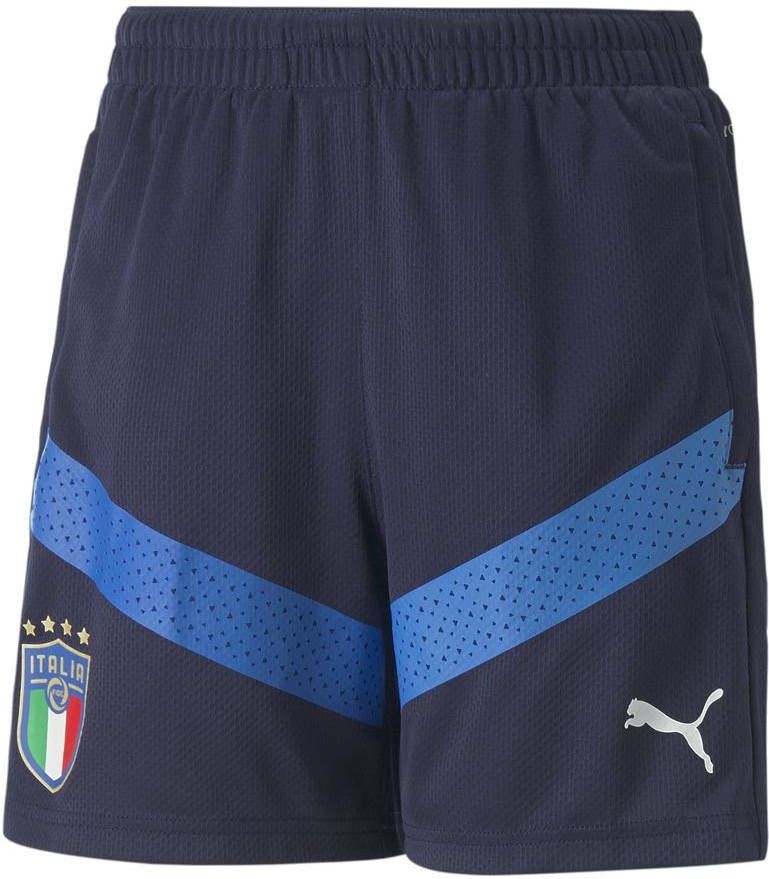 PUMA Italië Trainingsbroekje 2022 2024 Kids Donkerblauw Blauw