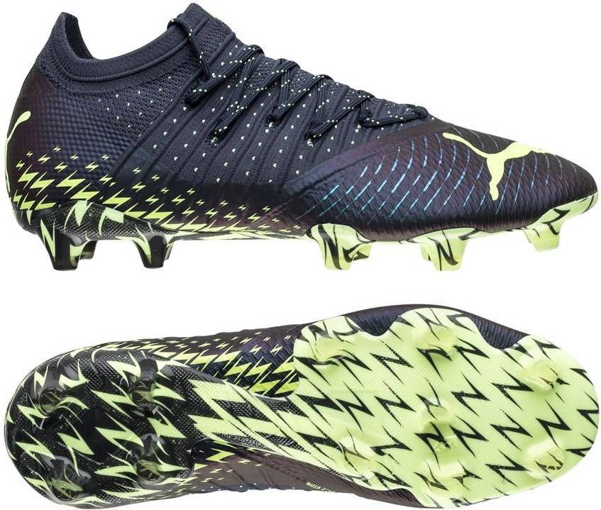 PUMA FUTURE 1.4 Gras/Kunstgras Voetbalschoenen(MG)Donkerblauw Groen