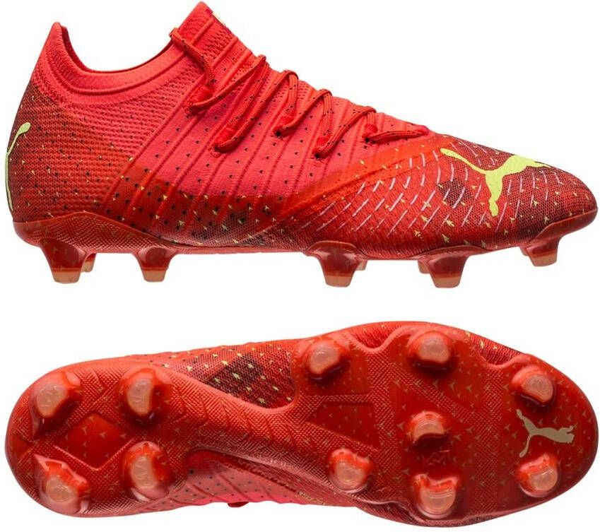 PUMA Future 1.4 Gras/Kunstgras Voetbalschoenen(MG)Dames Oranje Groen