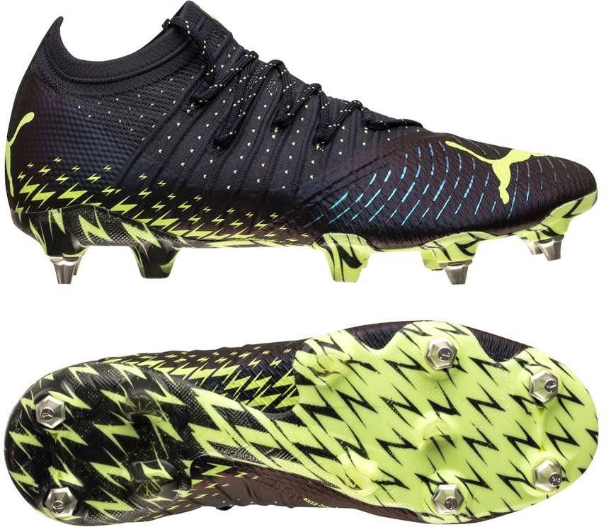 PUMA FUTURE 1.4 IJzeren Nop Voetbalschoenen(SG)Donkerblauw Groen