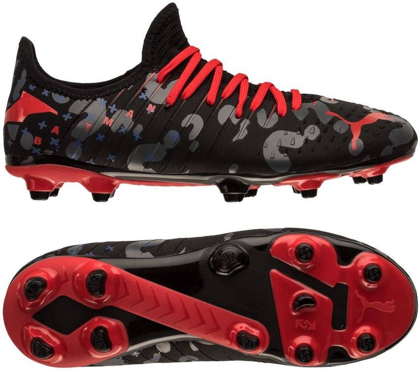 PUMA Future 4.3 FG/AG Batman Collection Zwart/Rood/Wit Kinderen LIMITED EDITION