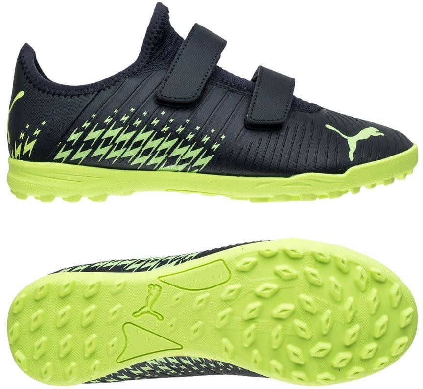 PUMA Future 4.4 Velcro TT Fastest Blauw/Fizzy Light/Pistachio Kinderen