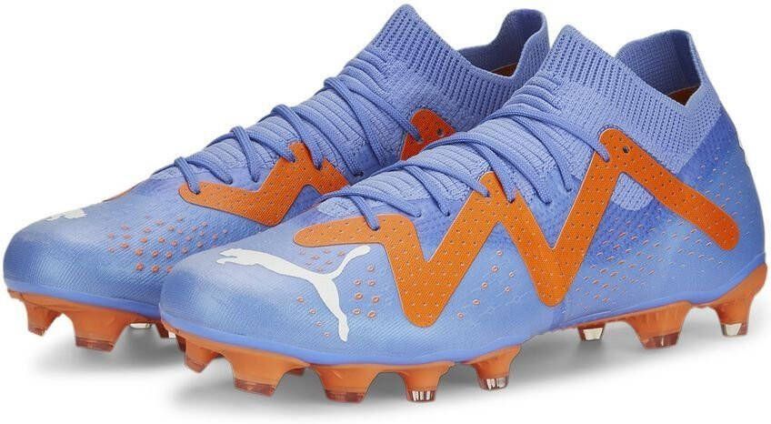 PUMA Future Match Gras/Kunstgras Voetbalschoenen(MG)Dames Blauw Oranje Wit