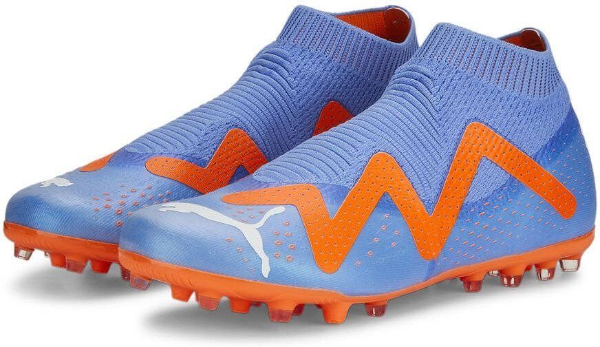 PUMA Future Match + Laceless MG Supercharge Blauw/Wit/Oranje