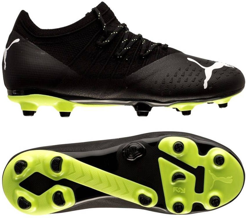 PUMA Future 2.3 FG/AG Eclipse Zwart/Wit/Fizzy Kinderen