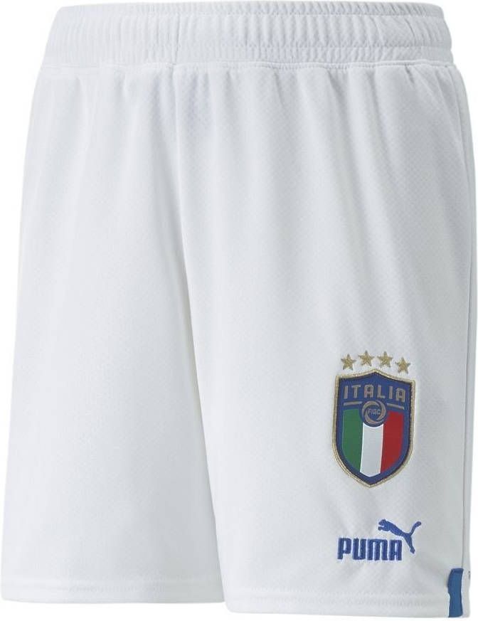 PUMA Italie Voetbalbroekje 2022 2024 Kids Wit Blauw