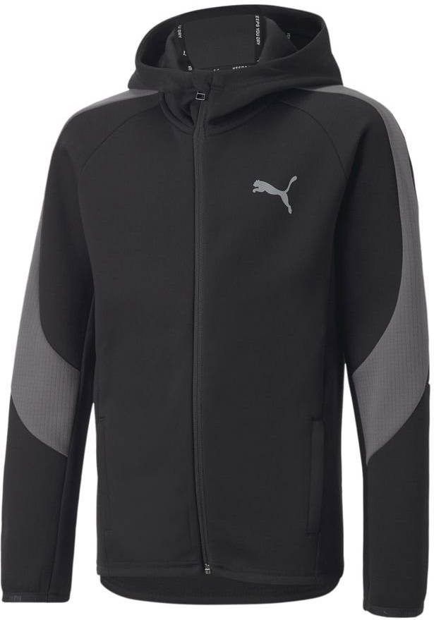 PUMA Jas Evostripe Full Zip Zwart/Grijs Kinderen