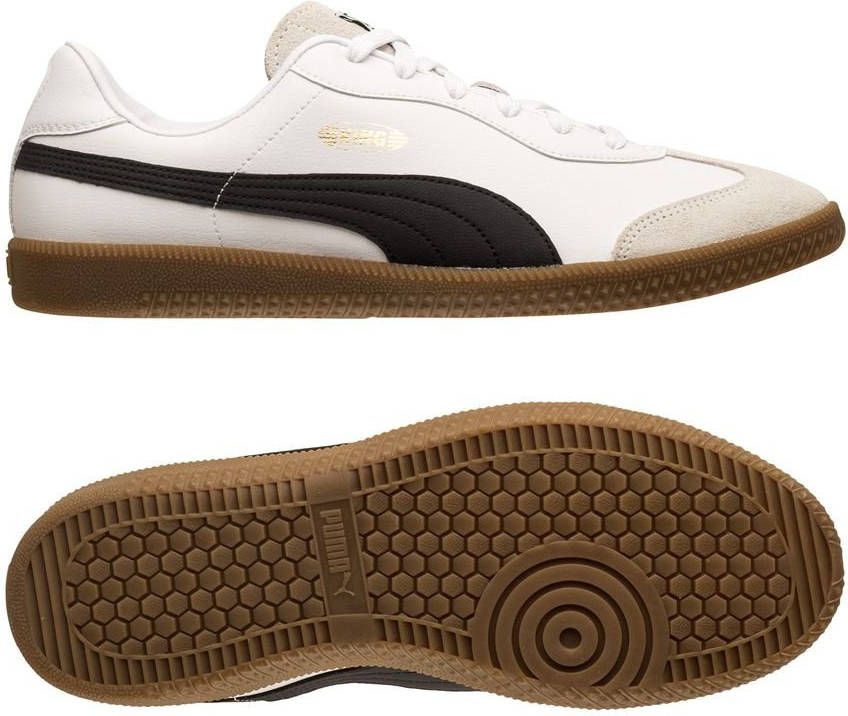 PUMA King 21 Zaalvoetbalschoenen(IN)Wit Zwart