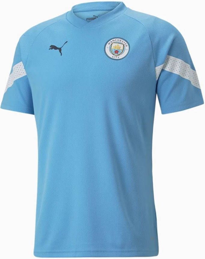 PUMA Manchester City Trainingsshirt 2022 2023 Kids Blauw Wit