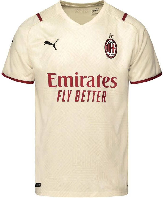PUMA AC Milan Uitshirt 2021 2022 Goud Beige Rood