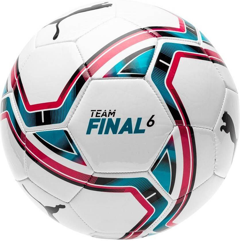 Puma Voetbal Final 6 Ms Pu/synthetisch Wit/blauw/rood Maat 3