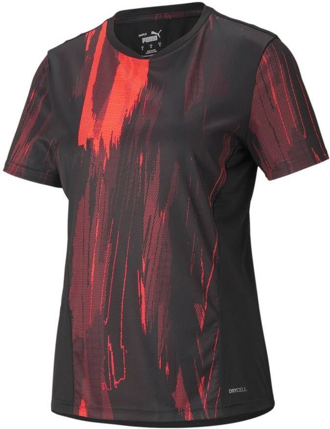 PUMA Trainingsshirt IndividualCUP Zwart/Rood Vrouw