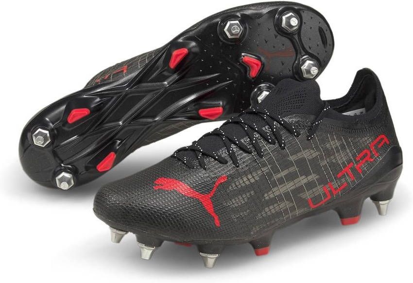 PUMA Ultra 1.3 SG Eclipse Zwart/Rood/Asfalt