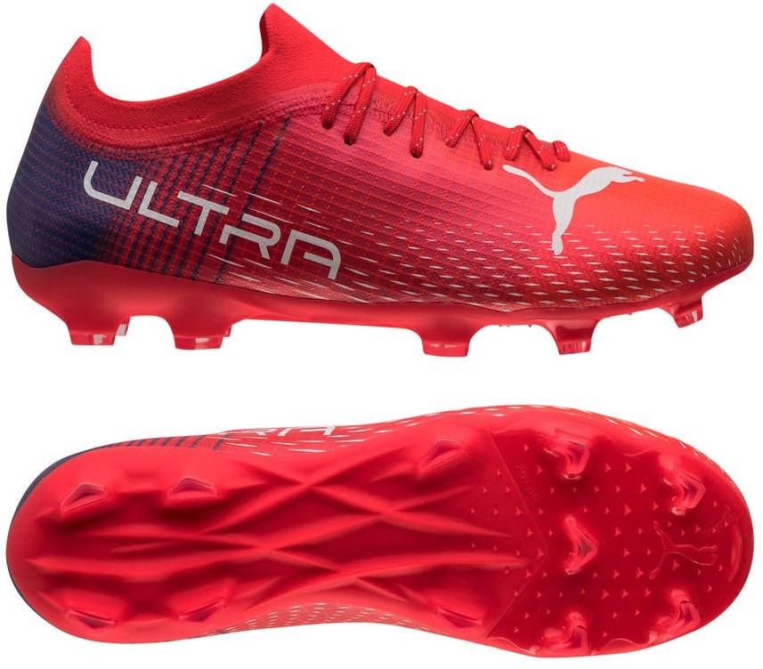 PUMA Ultra 2.3 Gras / Kunstgras Voetbalschoenen (MG) Kids Rood Wit