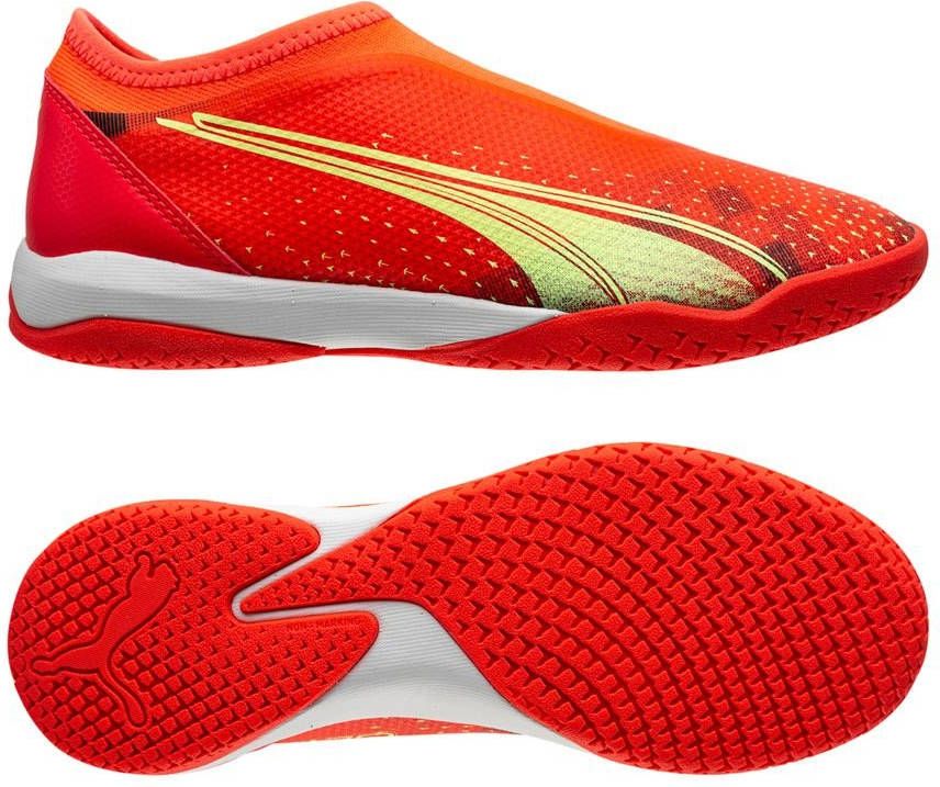 PUMA Ultra Match + Mid Laceless IT Fearless Rood/Groen/Zwart Kinderen