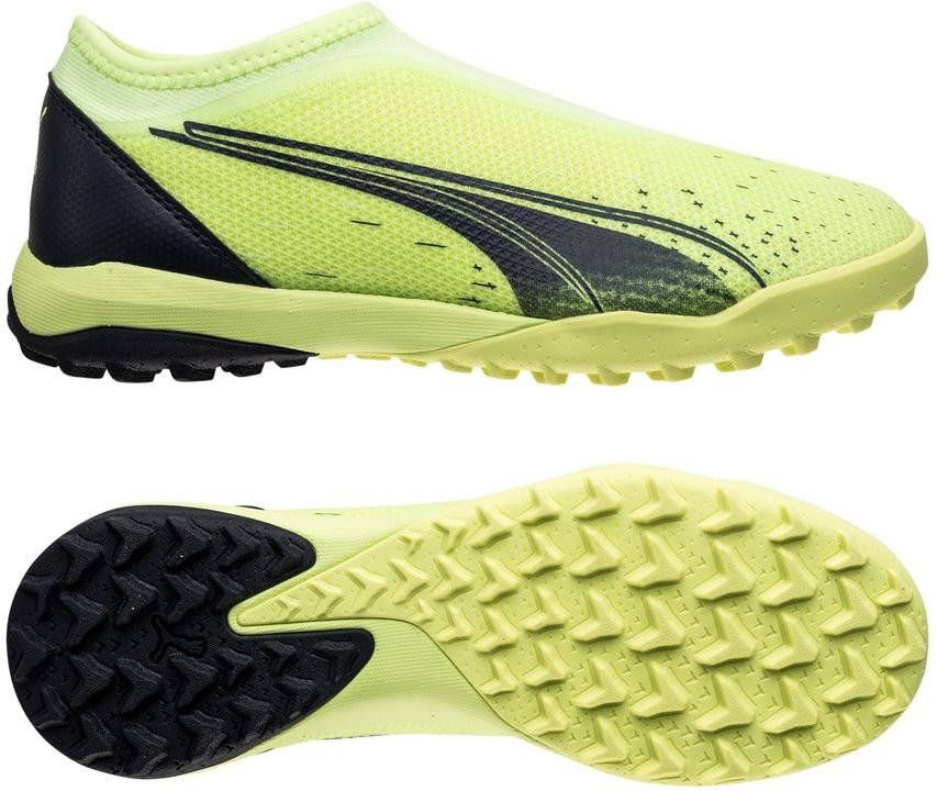 PUMA Ultra Match Laceless TT Fastest Groen/Blauw/Blauw Kinderen