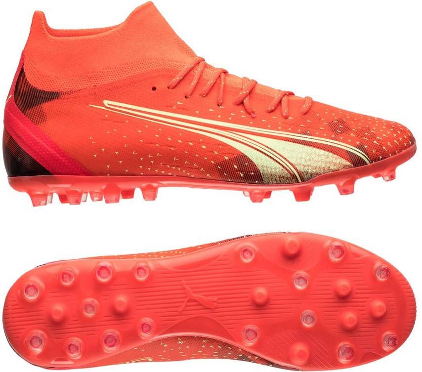 PUMA Ultra Pro MG Fearless Rood/Groen/Zwart