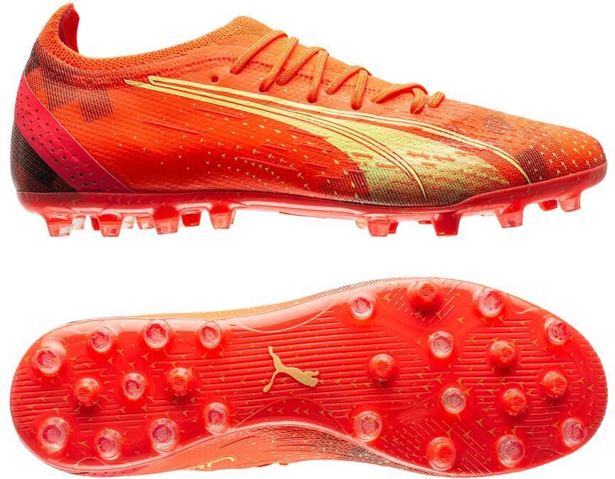 PUMA Ultra Ultimate MG Fearless Rood/Groen/Zwart