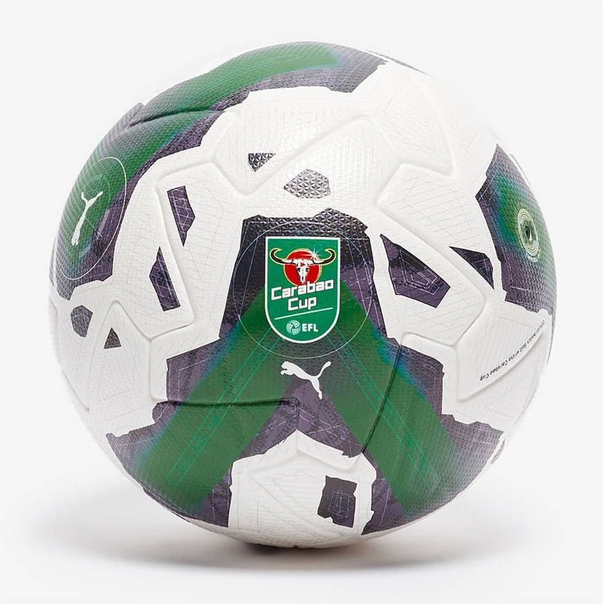 PUMA Voetbal Orbita 1 Carabao Cup FIFA Quality Pro Wit/Groen/Rood