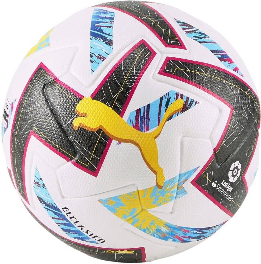 PUMA Voetbal Orbita 1 La Liga El Clasico FIFA Quality Pro Wit/Paars/Turquoise
