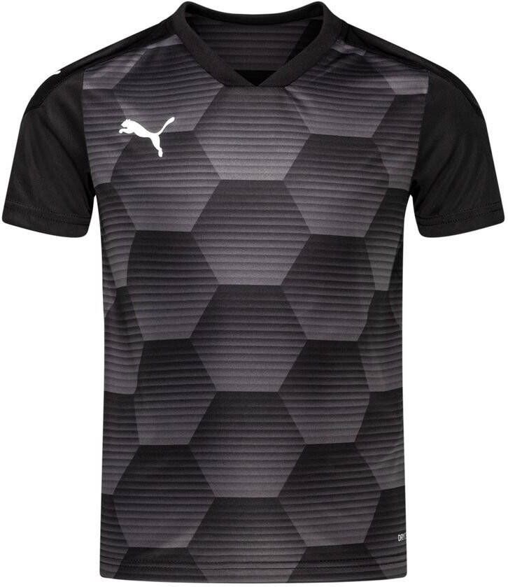 PUMA Voetbalshirt teamFINAL 21 Graphic Zwart/Asfalt Kinderen