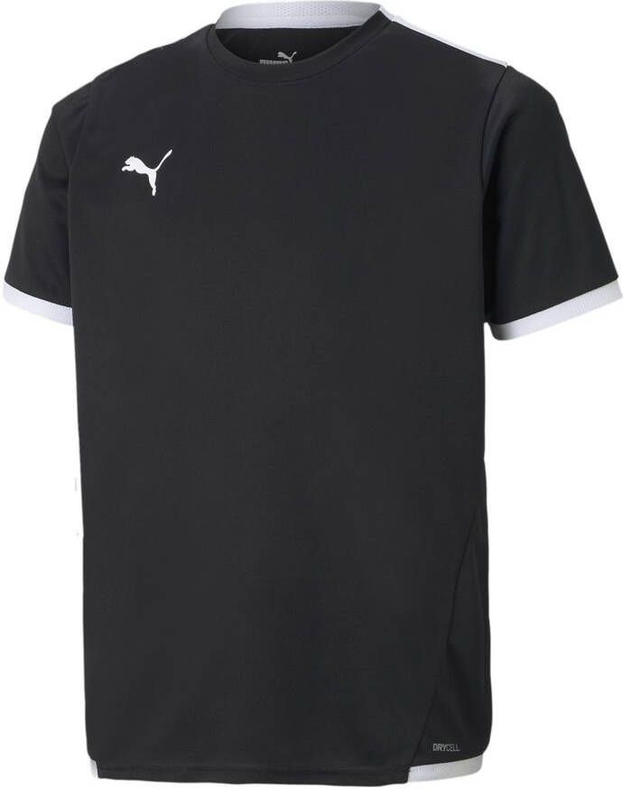 PUMA Voetbalshirt teamLIGA Zwart/Wit Kinderen
