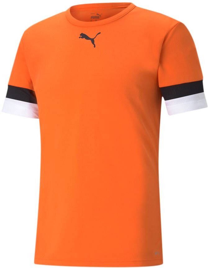 PUMA Voetbalshirt teamRISE Oranje/Zwart/Wit