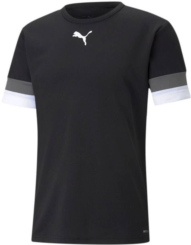 PUMA Voetbalshirt teamRISE Zwart/Grijs/Wit