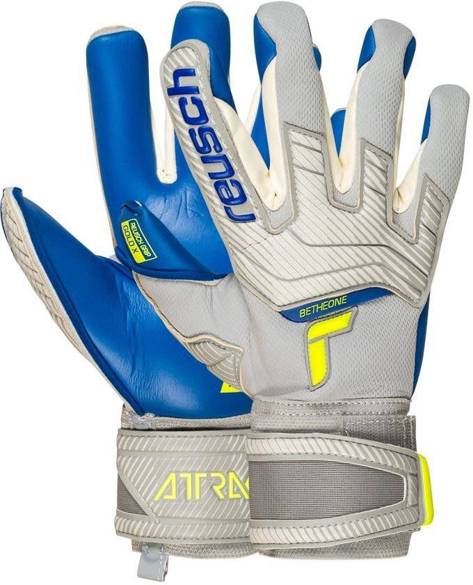 Reusch Keepershandschoenen Attrakt Gold X Grijs/Geel/Blauw