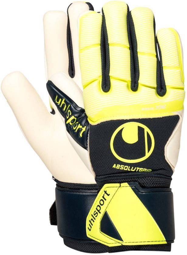 Uhlsport Keepershandschoenen Absolutgrip HN Pro Navy/Fluo Yellow/Wit Kinderen