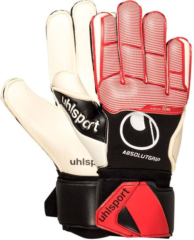 Uhlsport Keepershandschoenen Absolutgrip Zwart/Rood/Wit