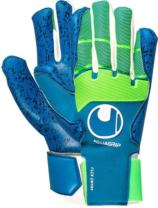 Uhlsport Keepershandschoenen Aquagrip HN Blauw/Groen/Wit