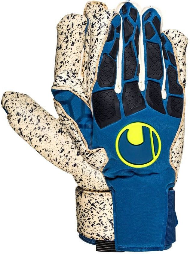 Uhlsport Keepershandschoenen Hyper Act Supergrip+ Blauw/Wit/Fluo Yellow