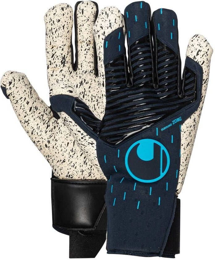 Uhlsport Keepershandschoenen Speed Contact Supergrip+ HN Blue Edition Navy/Zwart