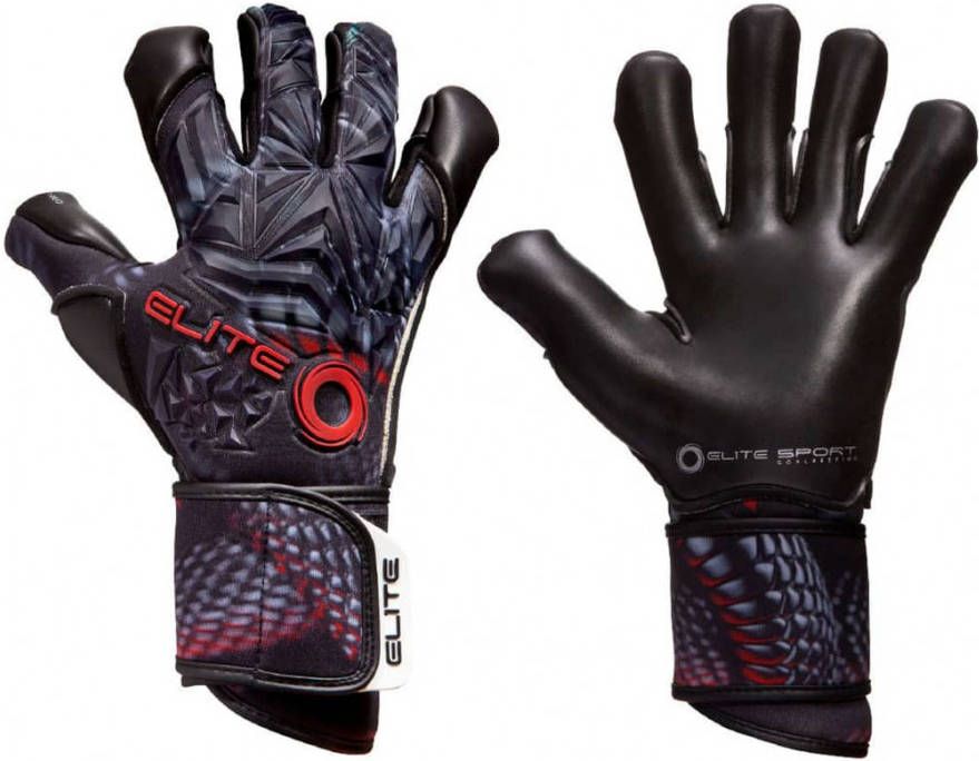 Elite Keepershandschoenen Vipera Latex/foam Zwart/rood Maat 10