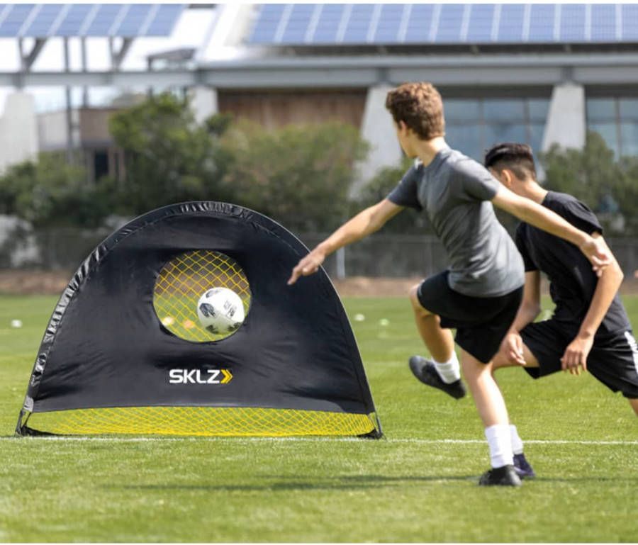 vidaXL Sklz Voetbaldoel Pop up 183x122 Cm Zwart