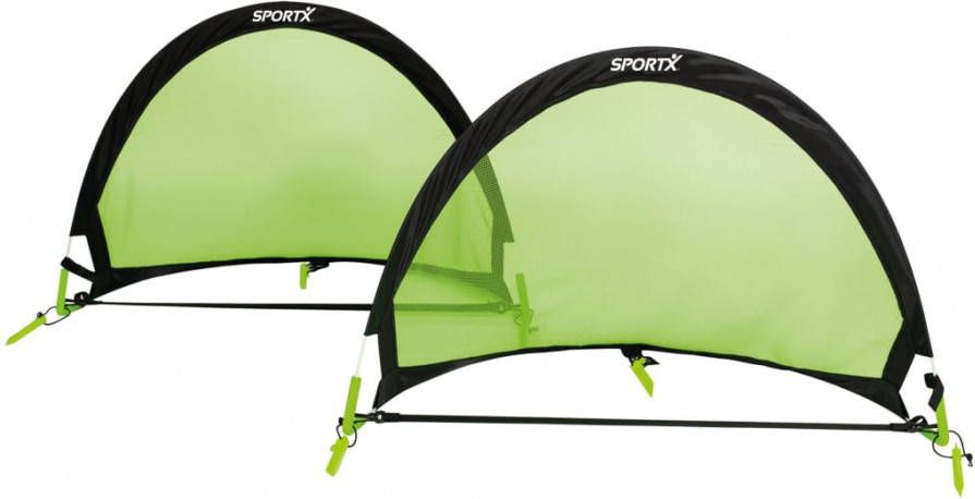 Vdm Sportx Voetbaldoel Set 2 Goals Zwart/Groen Assortiment